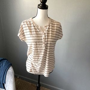 Black and white striped tee shirt